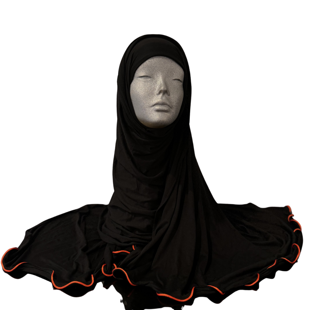 Jersey Hijab with Ruffle