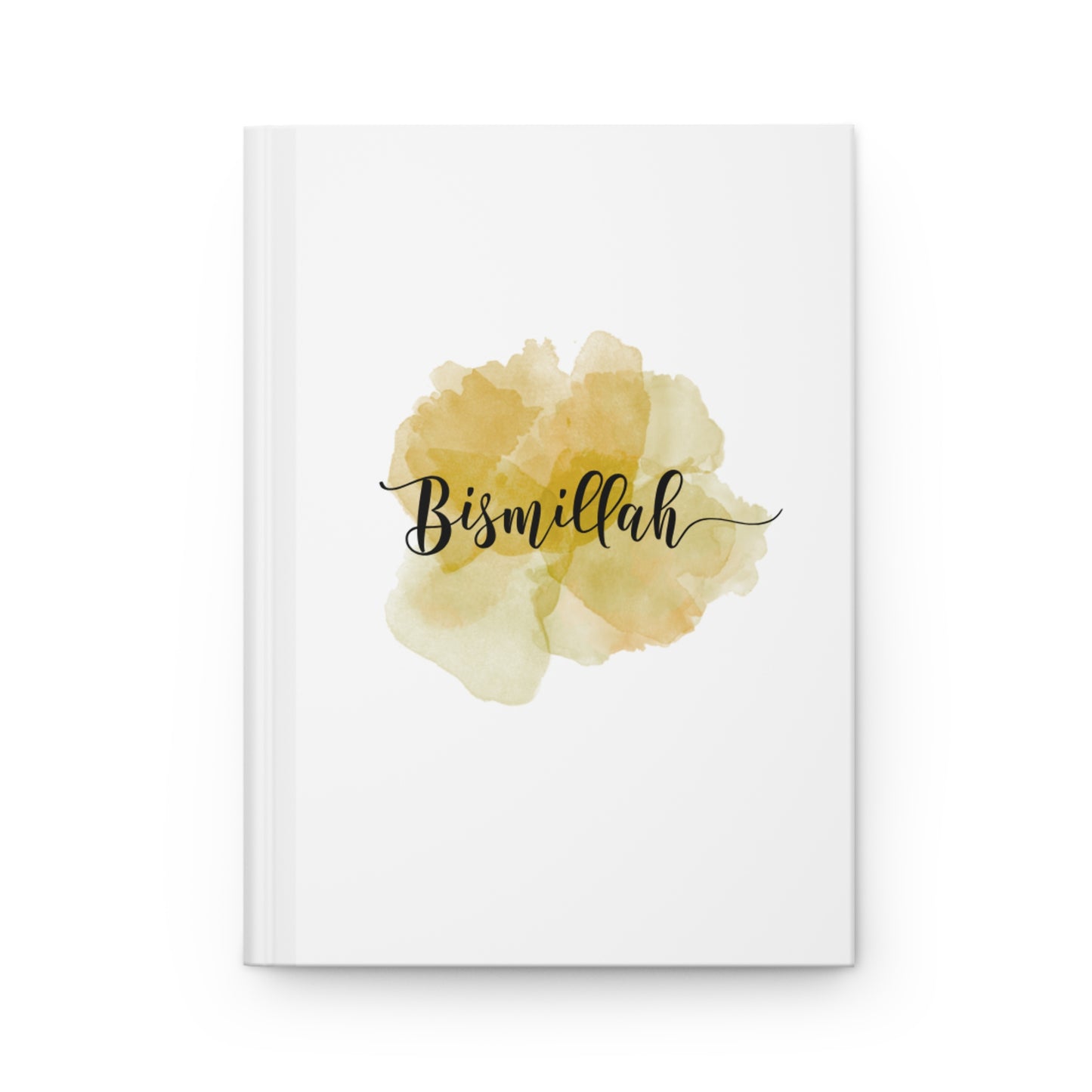 Bismillah Gold Watercolor Hardcover Journal — Islamic Notebook