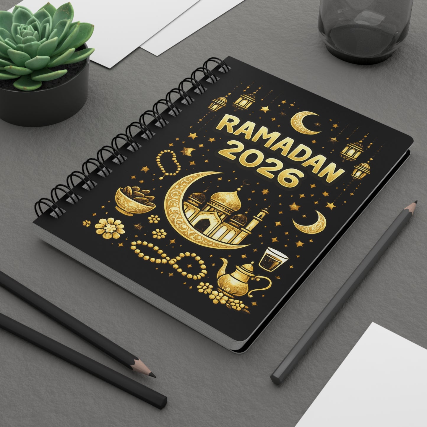 Ramadan 2026 Spiral Journal — Islamic Ramadan Planner & Reflection Notebook