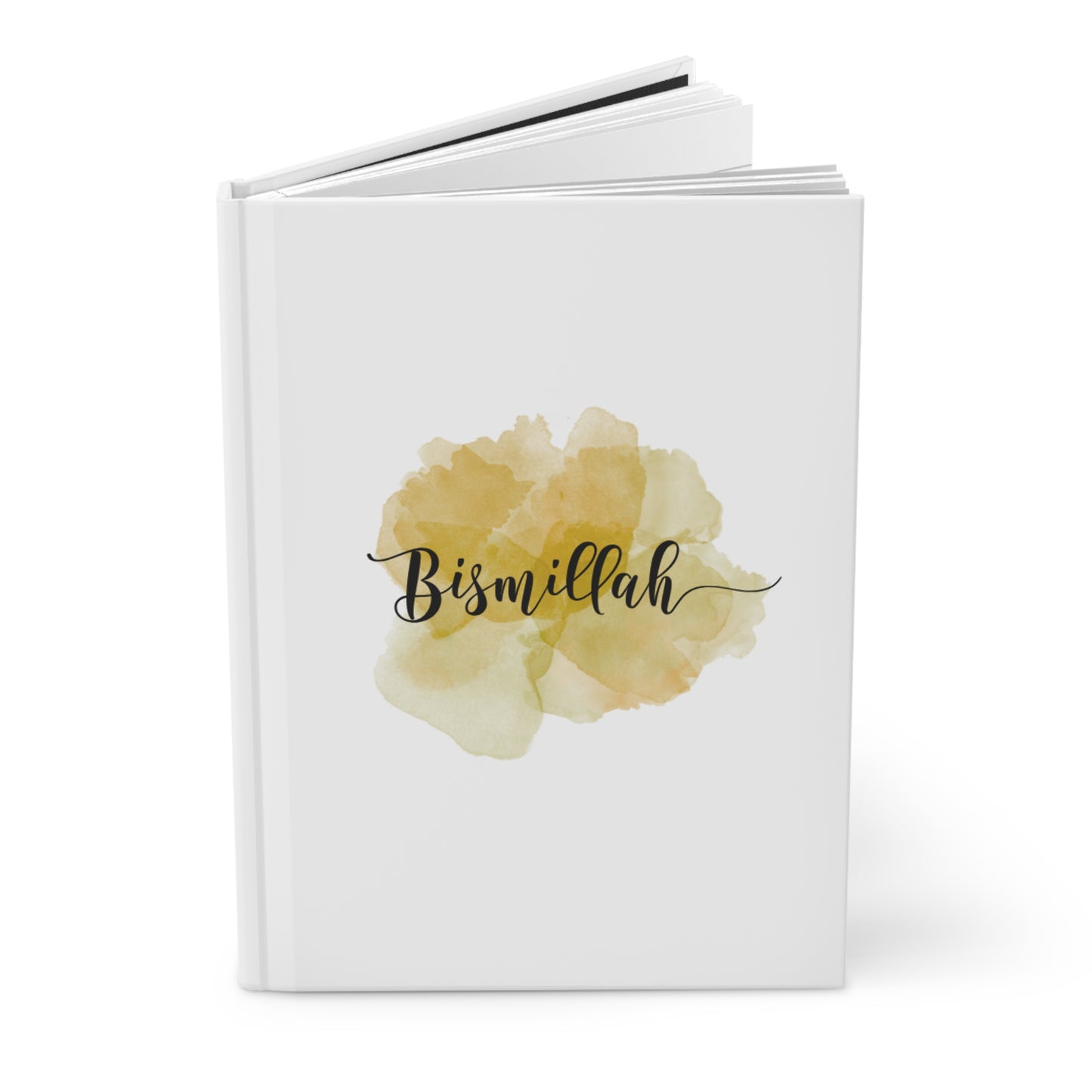 Bismillah Gold Watercolor Hardcover Journal — Islamic Notebook