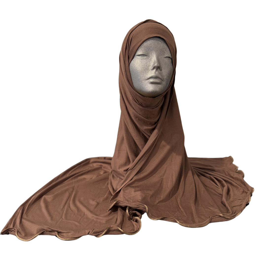 Jersey Hijab with Ruffle