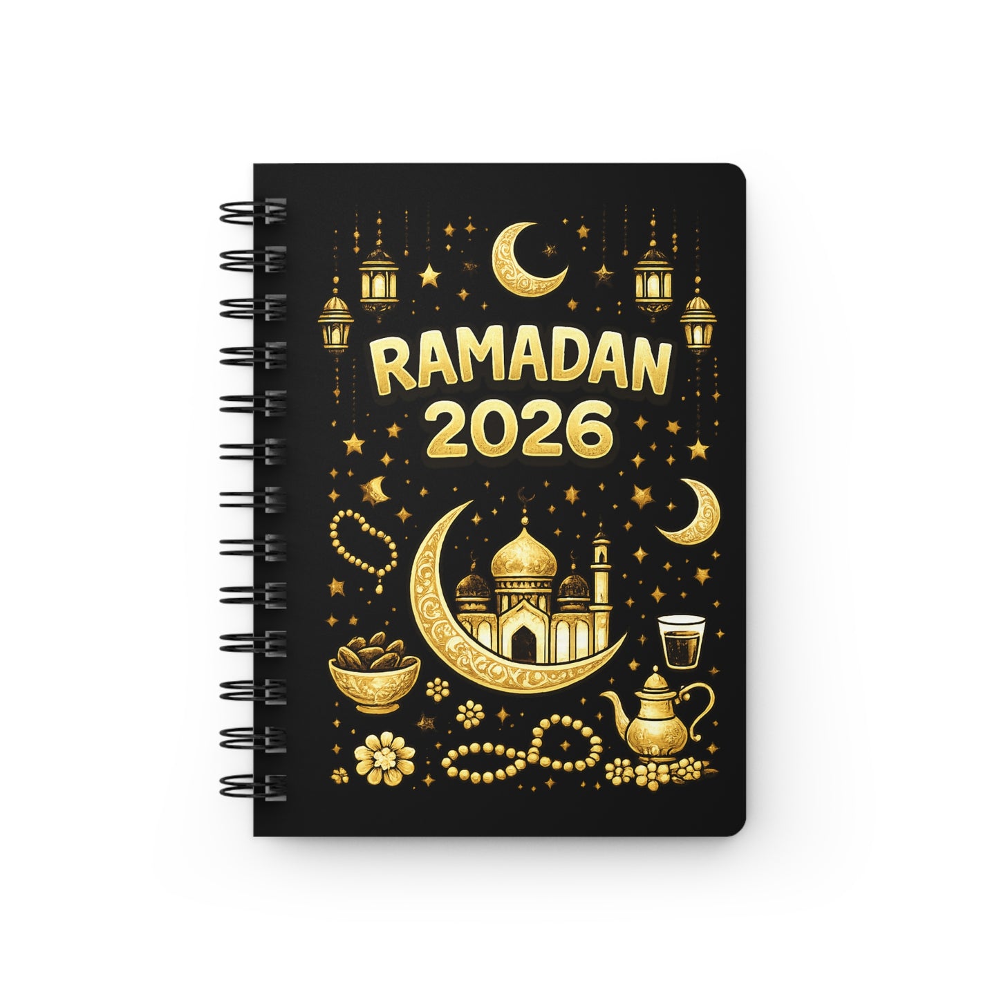 Ramadan 2026 Spiral Journal — Islamic Ramadan Planner & Reflection Notebook